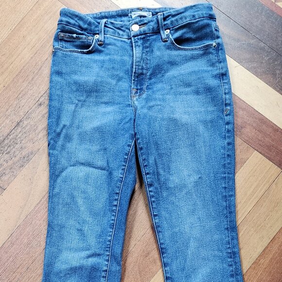 Good American Medium Wash Straight Leg Jeans Size 2/26 - Picture 4 of 16